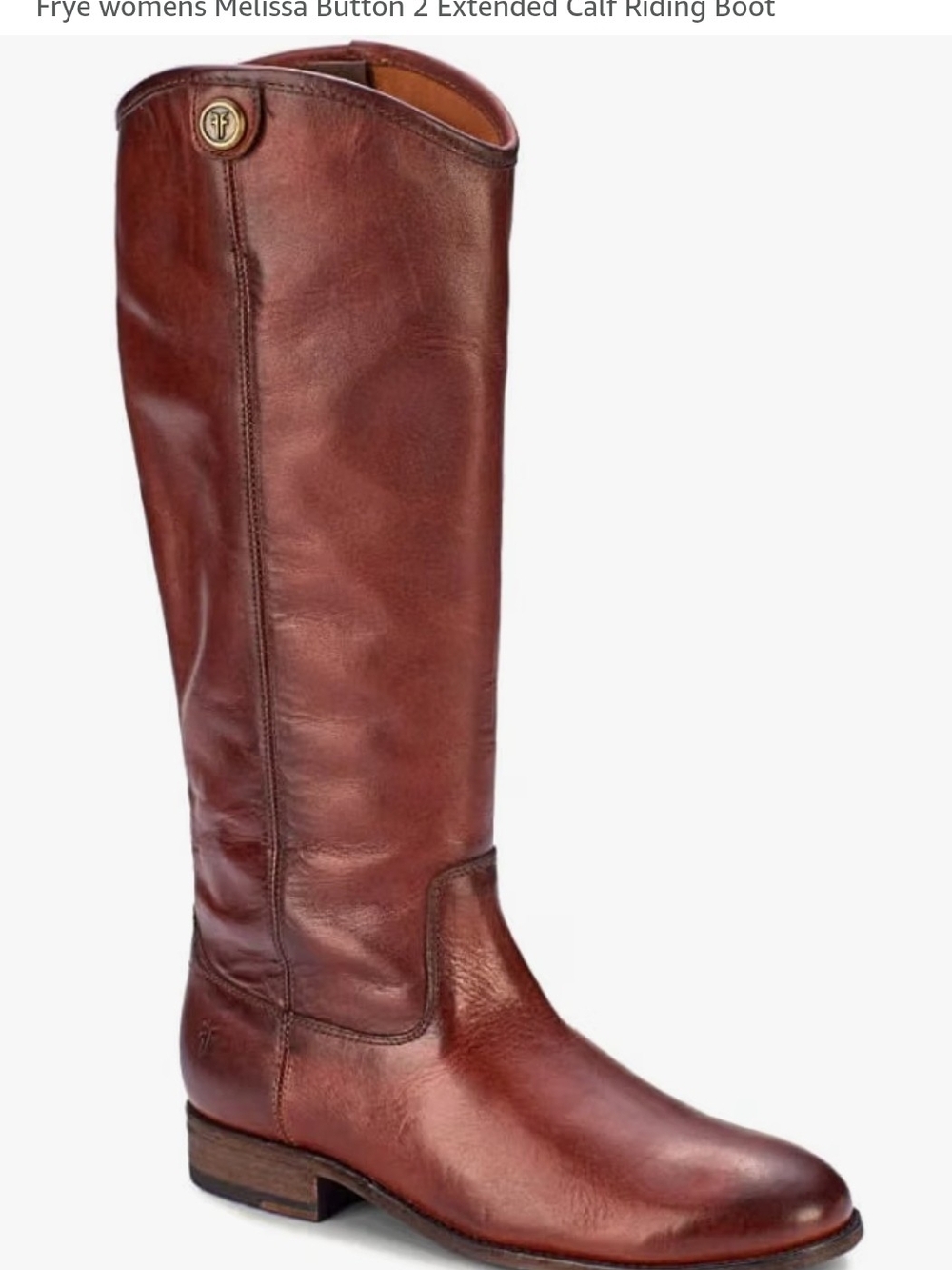 Frye Over-the-Knee Leather Riding Boot in Chestnut Brown